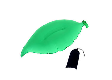 Materiale gonfiabile verde della schiuma di memoria del cuscino di viaggio con la borsa di stoccaggio fornitore