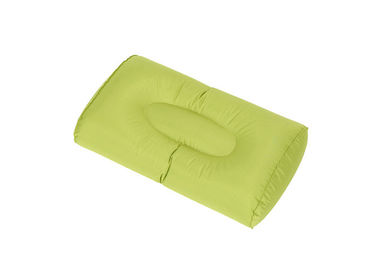 Cuscino di campeggio gonfiabile verde, cuscino di campeggio di anti esplosione del russare fornitore