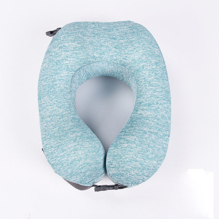 Cuscino blu di viaggio della schiuma della testa piatta del cuscino del bambino della schiuma di memoria di colore per l'aeroplano fornitore