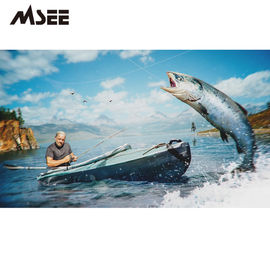 Kajak di pesca del fiume della persona di logo 1 dell'OEM con la pagaia e l'alluminio Seat fornitore